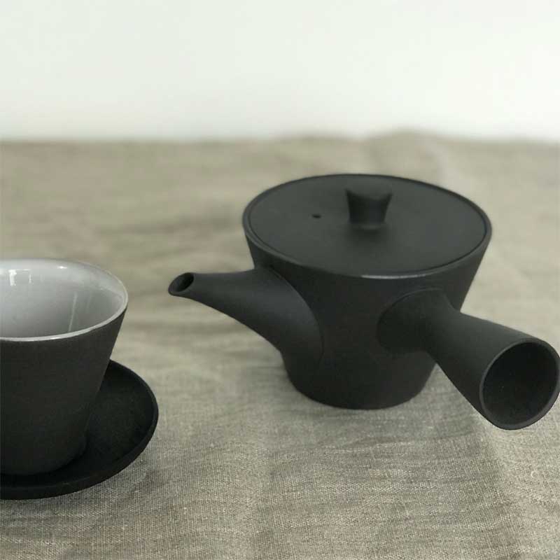南景製陶園 Sencha150 急須 黒練（150cc）