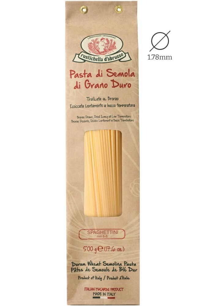 ルスティケーラ スパゲッティーニ（Spaghettini） 1.78mm 500g